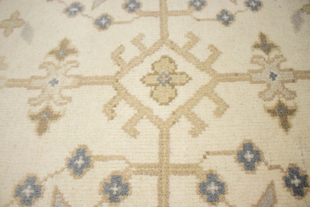 Floral Cream 8X10 Oushak Chobi Oriental Rug