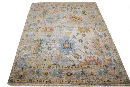 Floral Colorfast 8X10 Oushak Chobi Oriental Rug