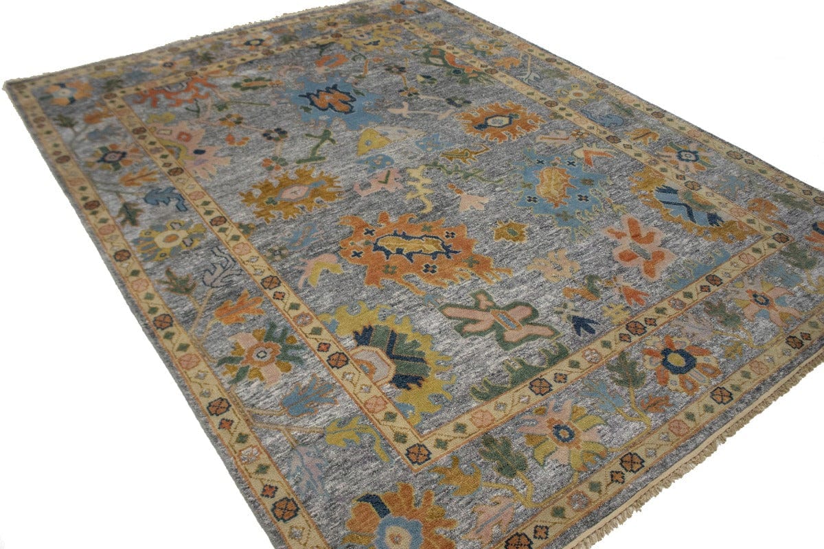 Floral Colorfast 8X10 Oushak Chobi Oriental Rug