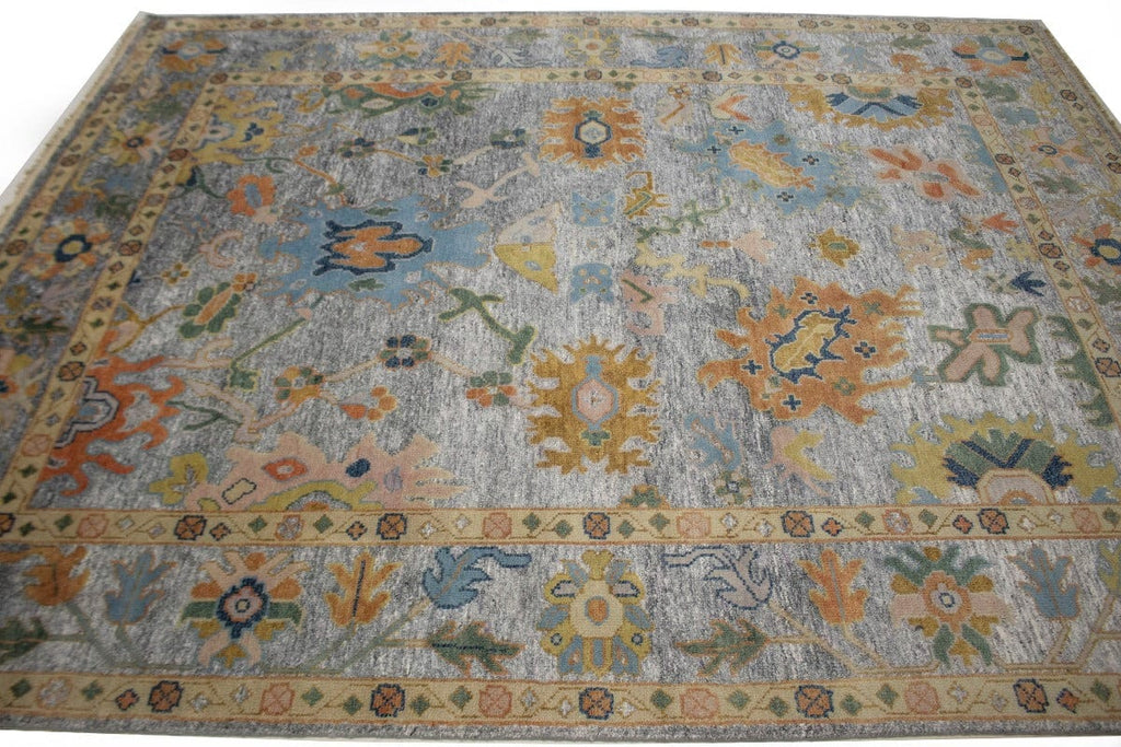 Floral Colorfast 8X10 Oushak Chobi Oriental Rug