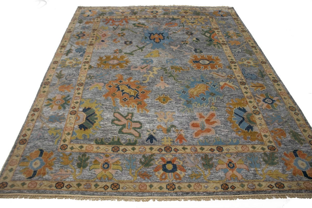 Floral Colorfast 8X10 Oushak Chobi Oriental Rug