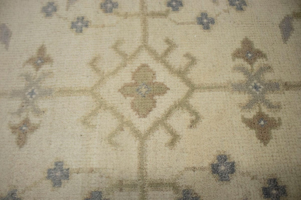 Floral Traditional Cream 8X10 Oushak Chobi Oriental Rug