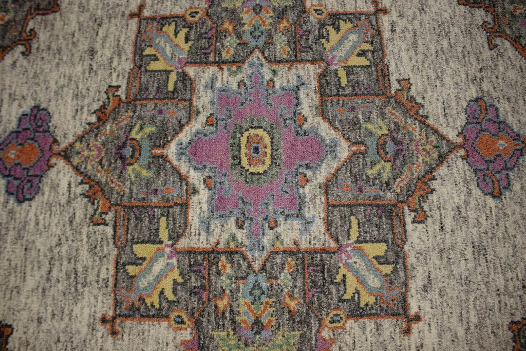 Multicolored Floral 8X10 Heriz Serapi Oriental Rug