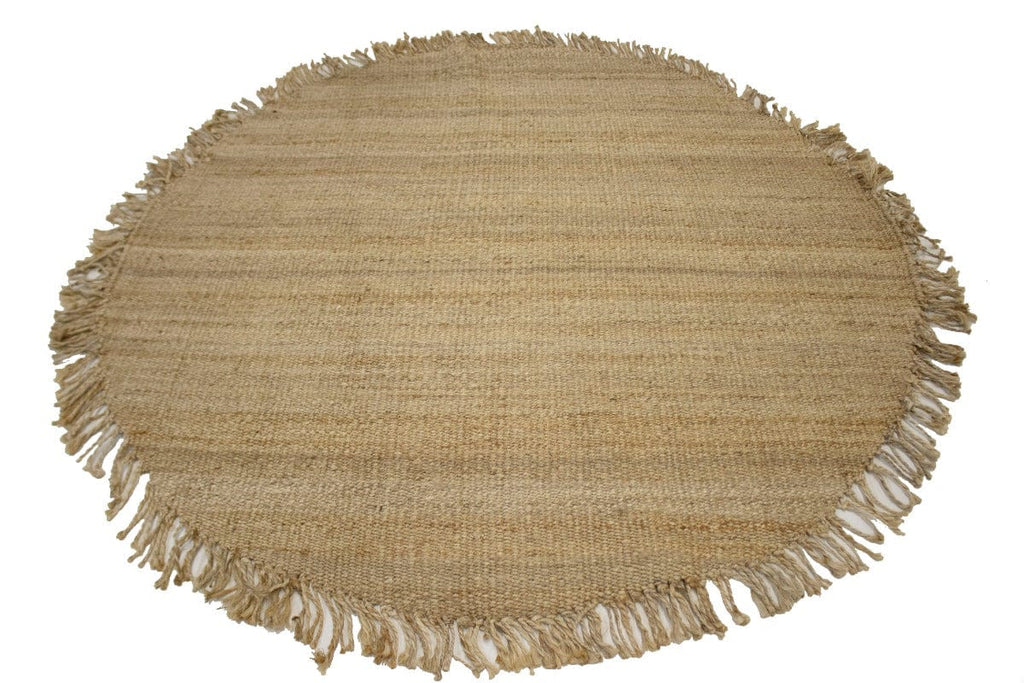 Reversible Braided Style 6X6 Jute Modern Round Rug