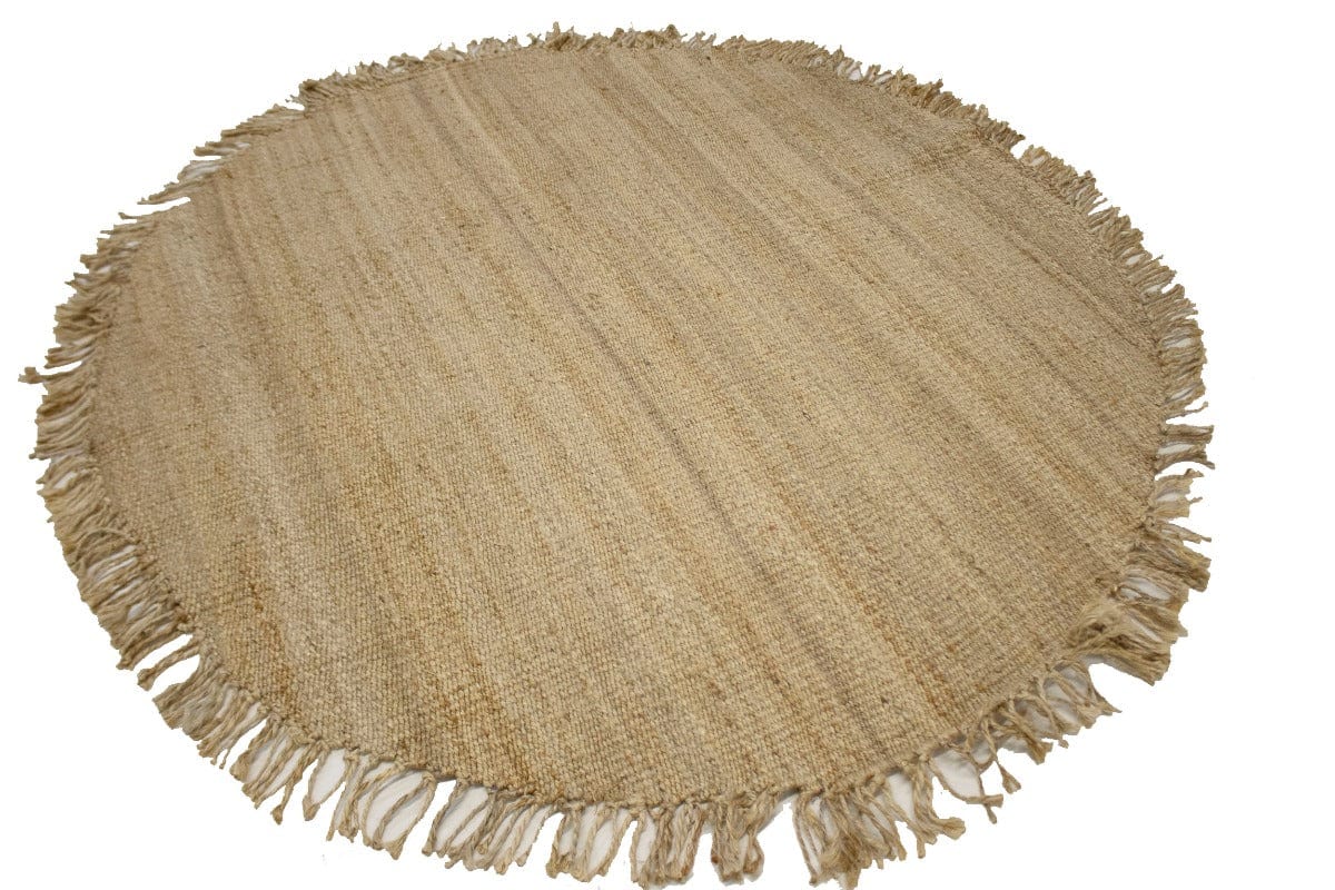 Reversible Braided Style 6X6 Jute Modern Round Rug