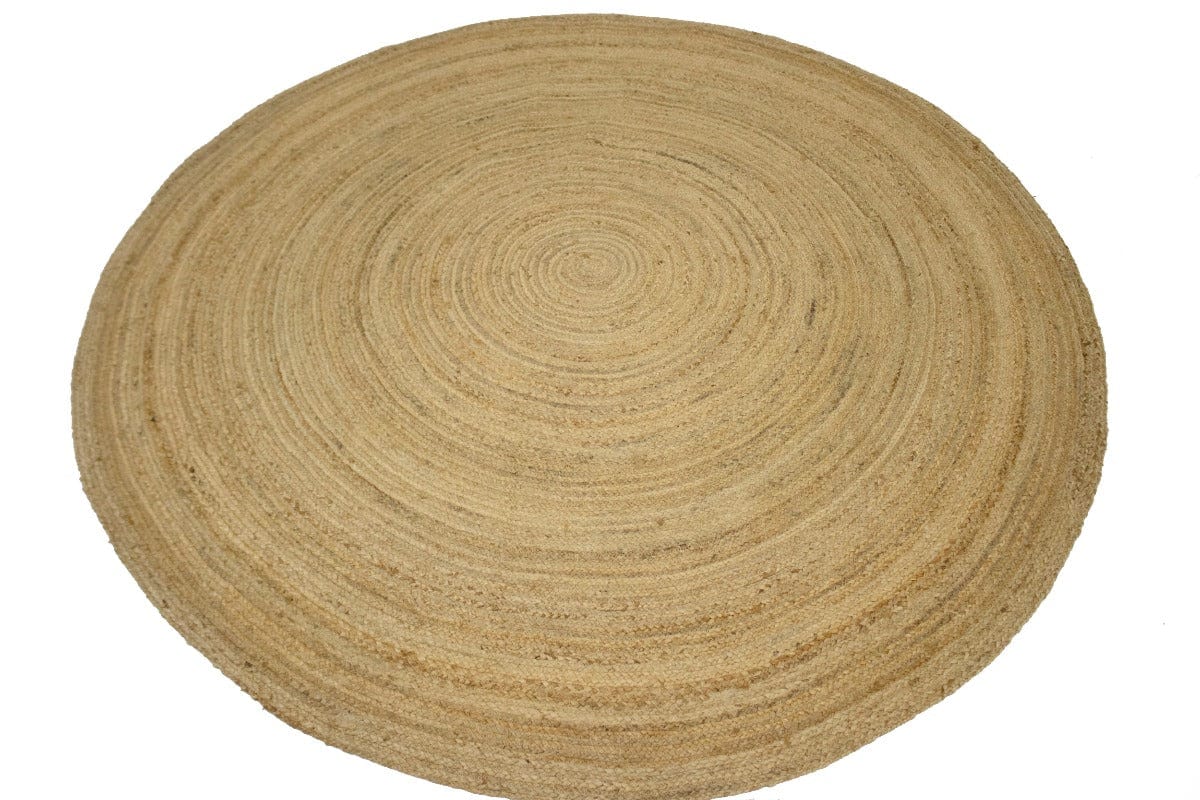 Reversible Braided Style 7X7 Jute Modern Round Rug