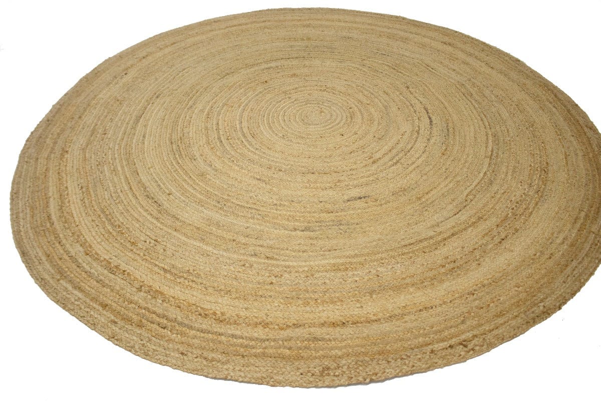 Reversible Braided Style 7X7 Jute Modern Round Rug