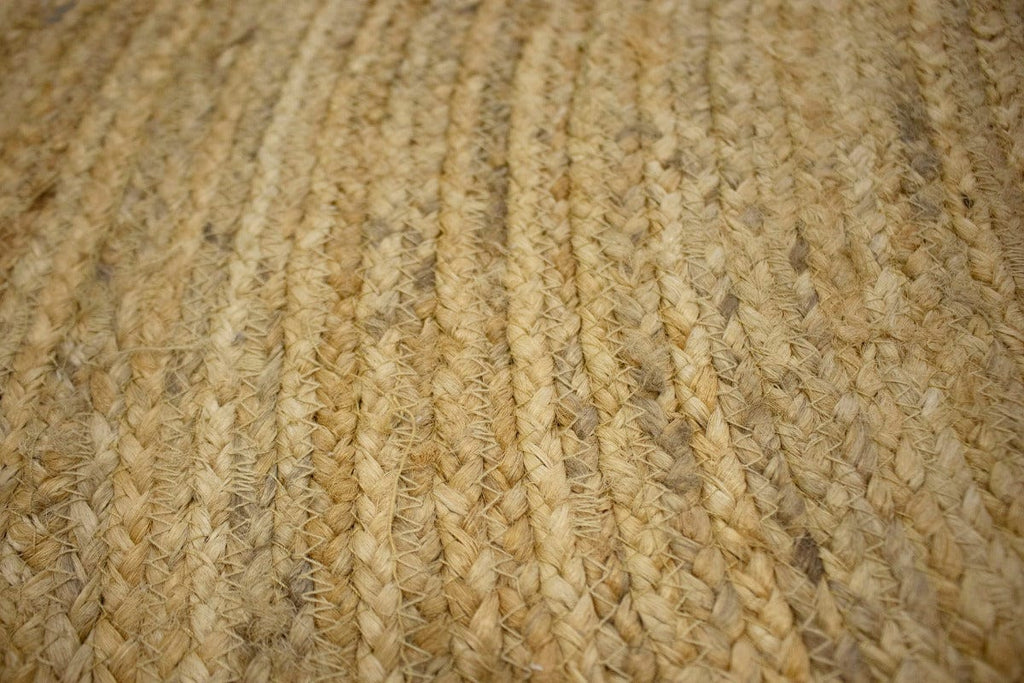 Reversible Braided Style 7X7 Jute Modern Round Rug