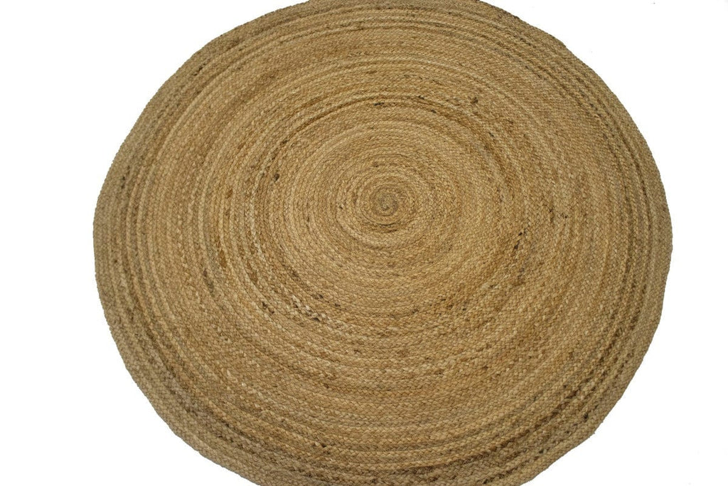 Reversible Braided Style 4X4 Jute Modern Round Rug