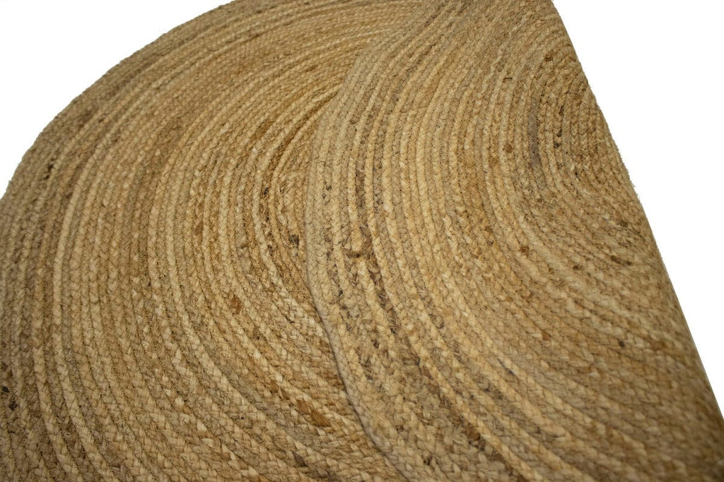 Reversible Braided Style 4X4 Jute Modern Round Rug