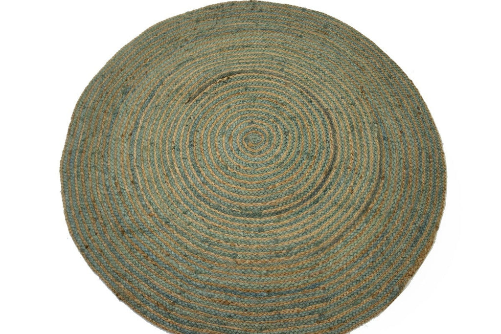 Reversible Braided Style 4X4 Jute Modern Round Rug