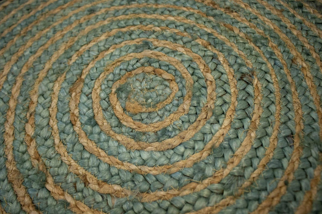 Reversible Braided Style 4X4 Jute Modern Round Rug