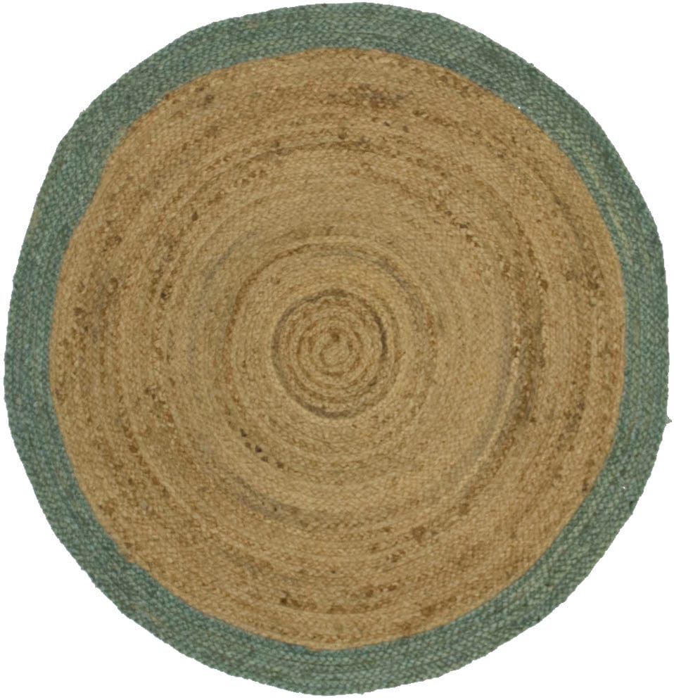 Reversible Braided Style 3X3 Jute Modern Round Rug