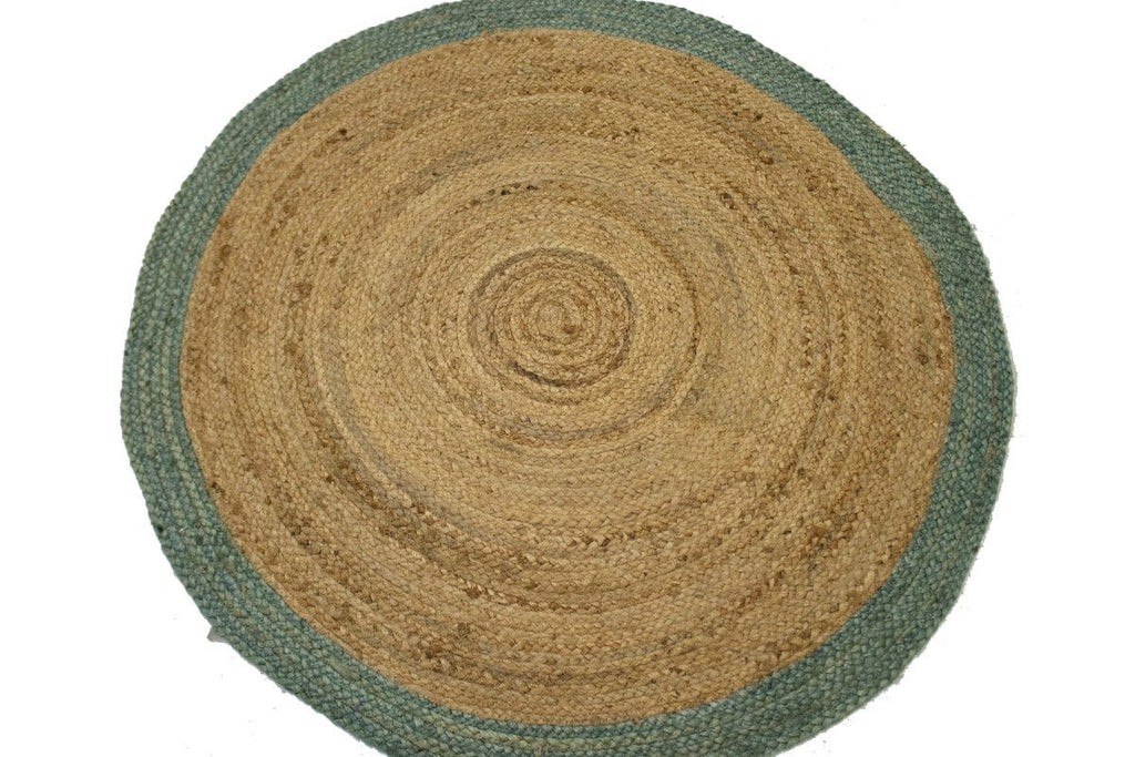 Reversible Braided Style 3X3 Jute Modern Round Rug