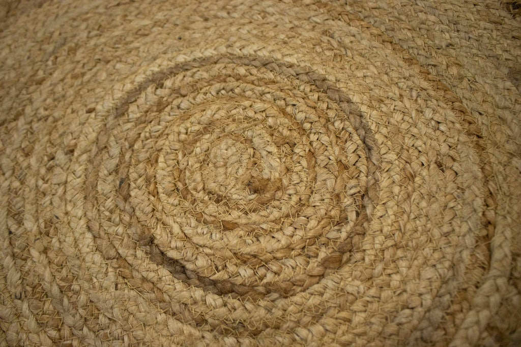 Reversible Braided Style 3X3 Jute Modern Round Rug