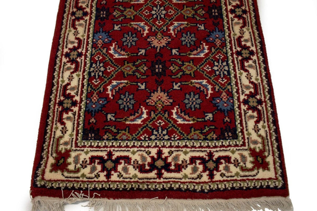 Red Floral Tribal 2'4X4'6 Indo-Bidjar Oriental Rug