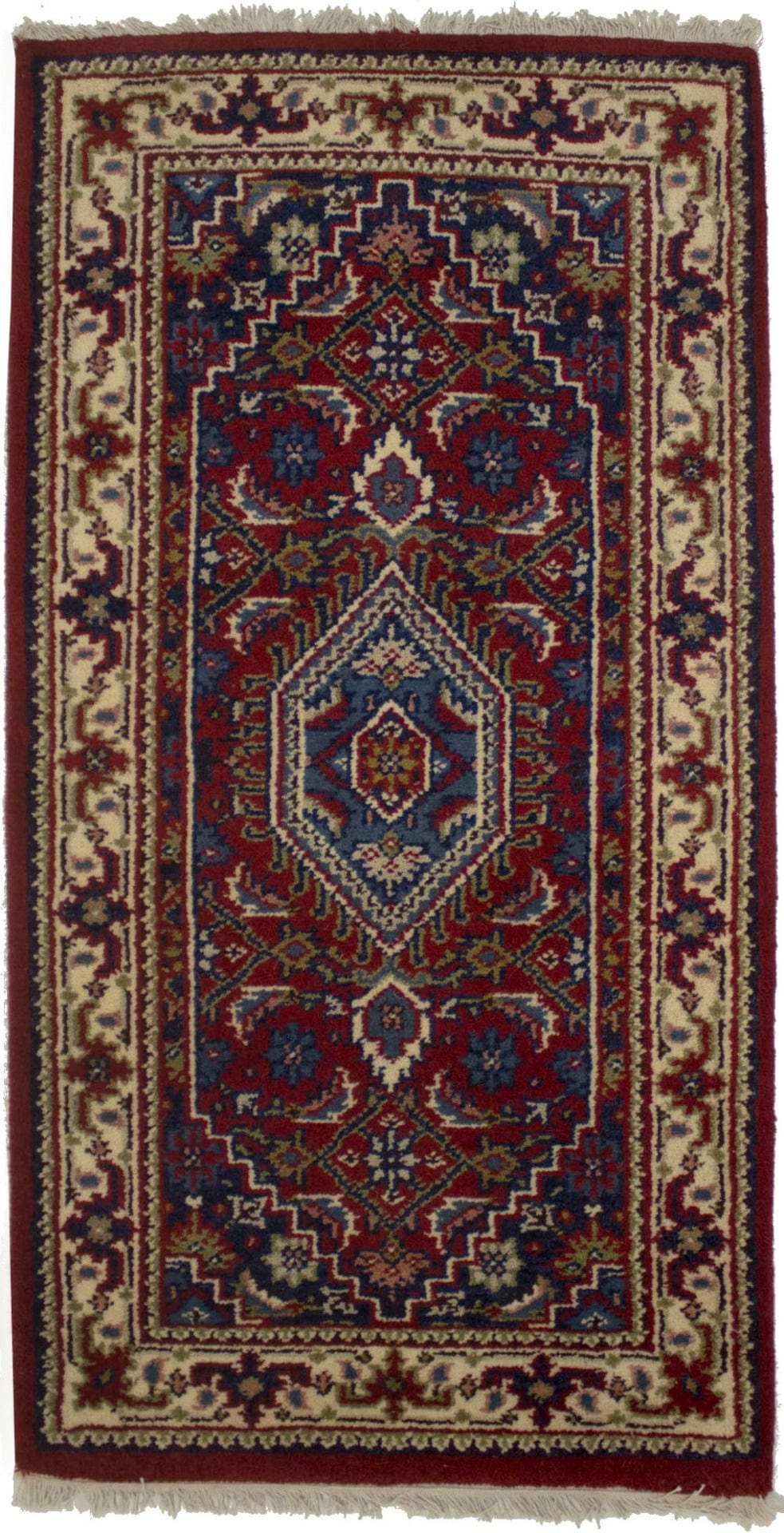 Red Floral Tribal 2'5X4'8 Indo-Bidjar Oriental Rug