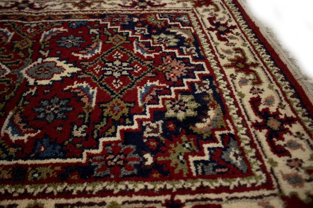 Red Floral Tribal 2'6X4'8 Indo-Bidjar Oriental Rug