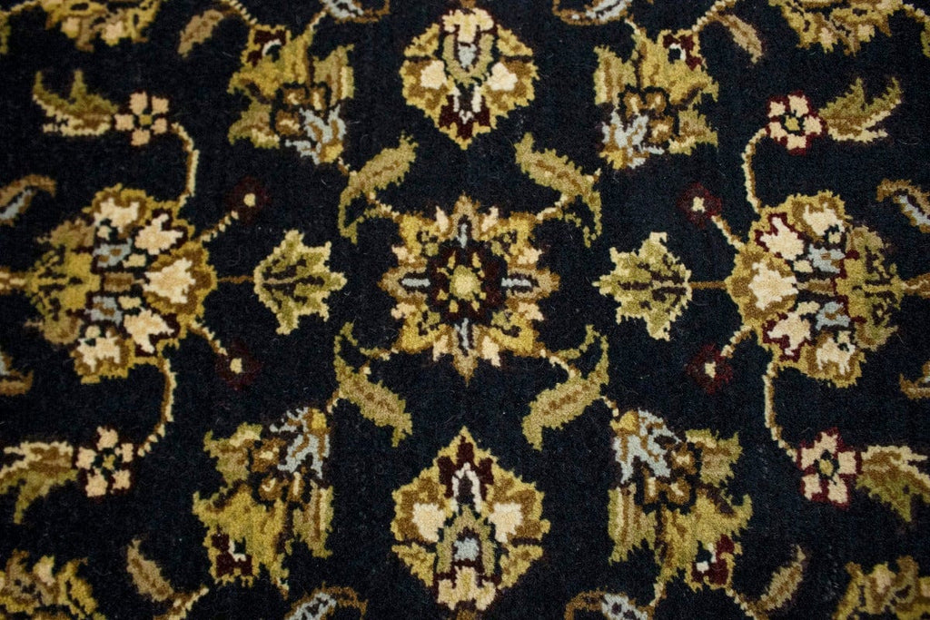 Charcoal Floral 2X3 Indo-Kashan Oriental Rug