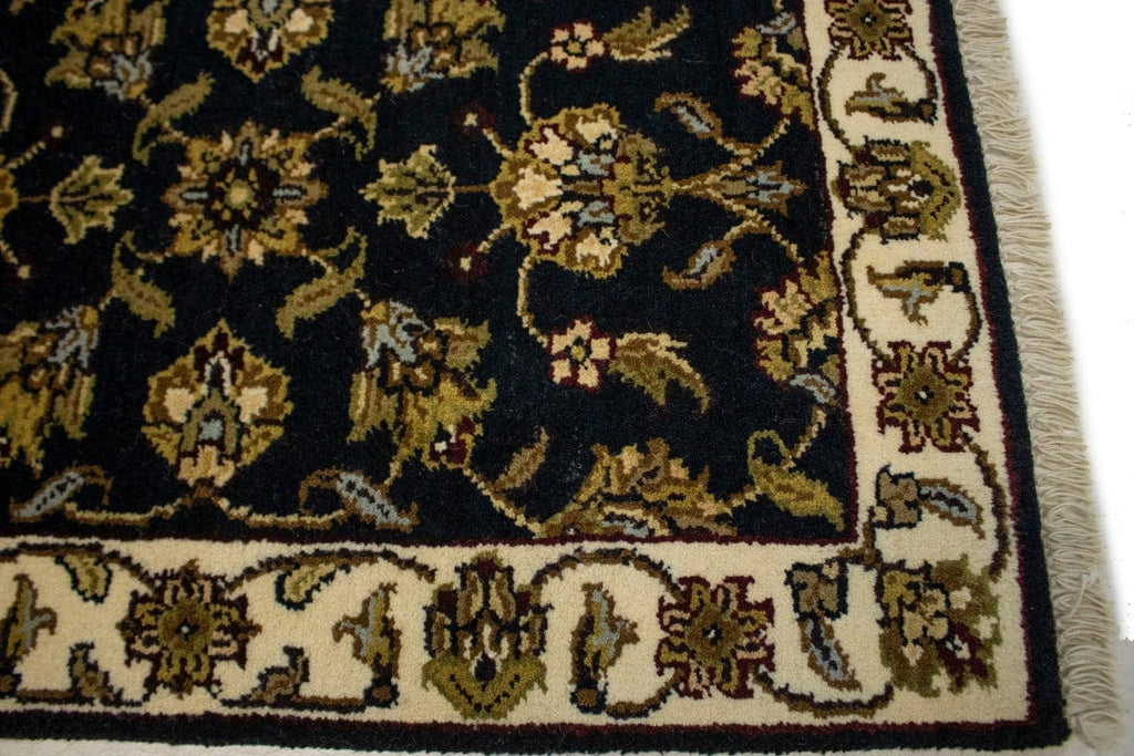 Charcoal Floral 2X3 Indo-Kashan Oriental Rug