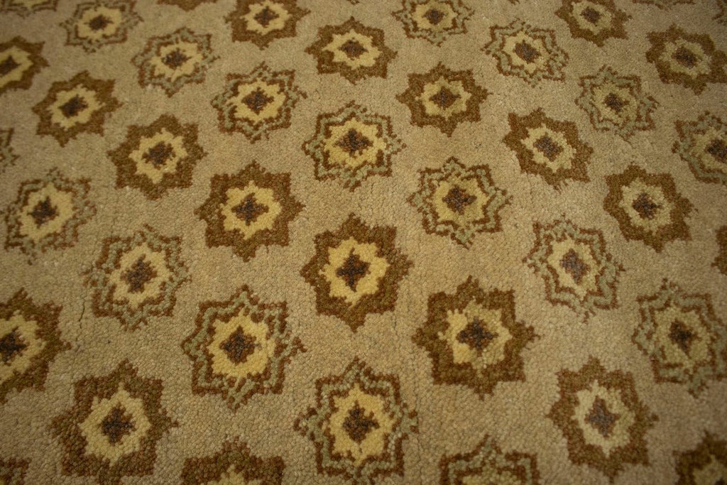 Beige Geometric 3X5 Oriental Modern Rug