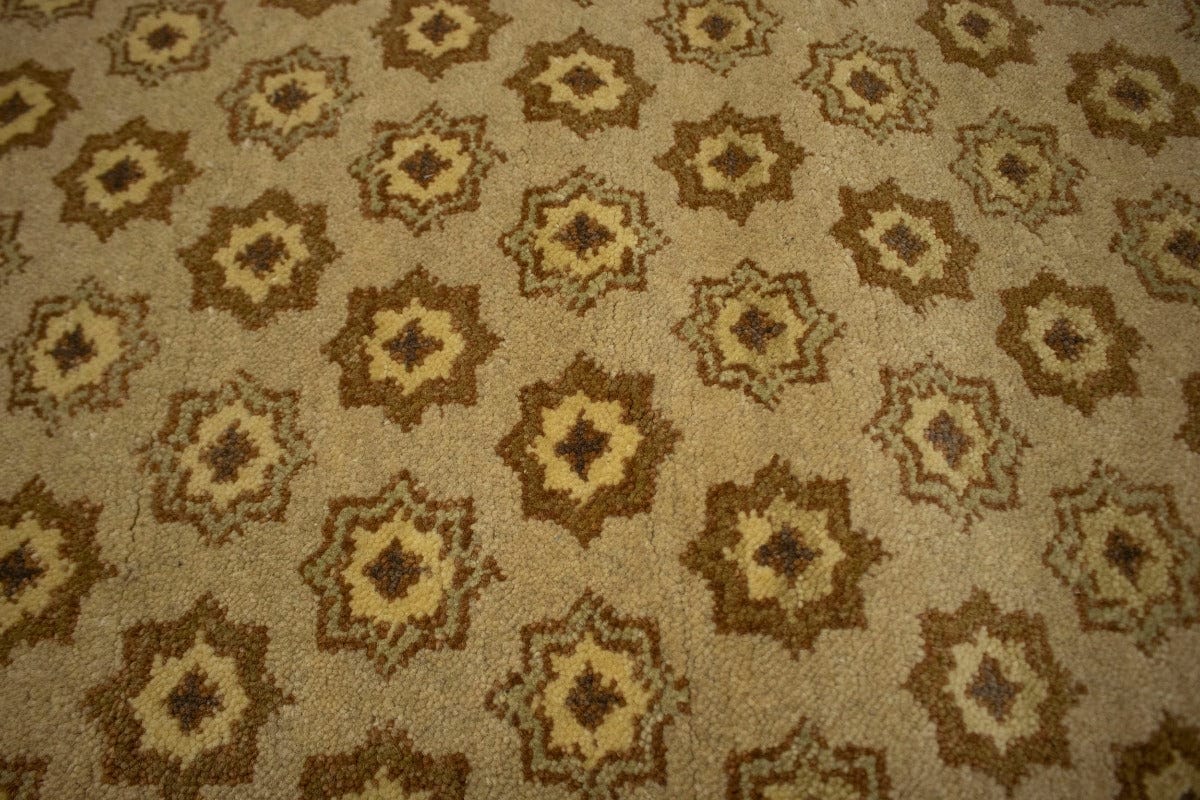 Beige Geometric 3X5 Oriental Modern Rug