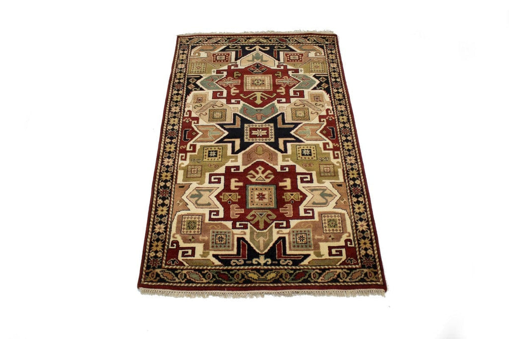 Multicolor Geometric 5X8 Oriental Modern Rug