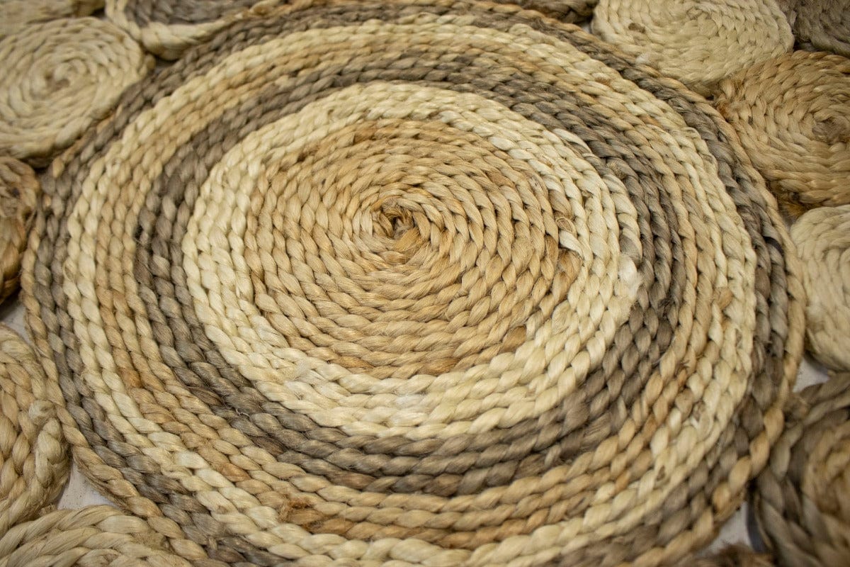 Reversible Braided Style 4X4 Jute Modern Round Rug