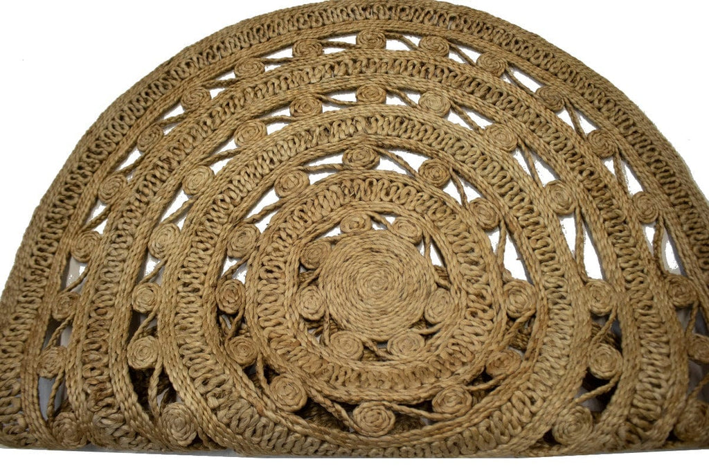 Reversible Braided Style 4X4 Jute Modern Round Rug