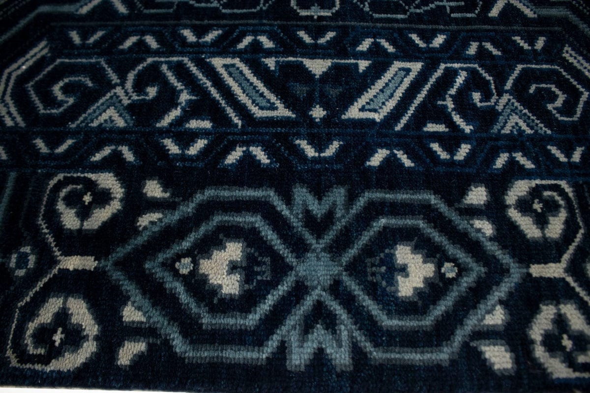 Dark Navy & Gray 3X5 Contemporary Rug