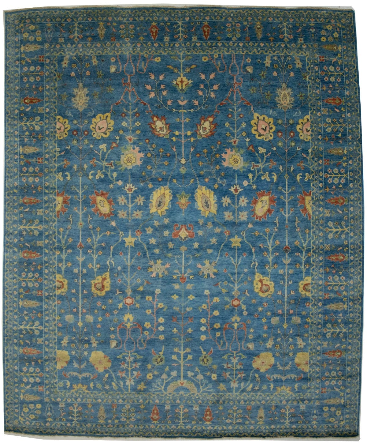 Blue Floral 12X15 Osh Chobi Oriental Rug