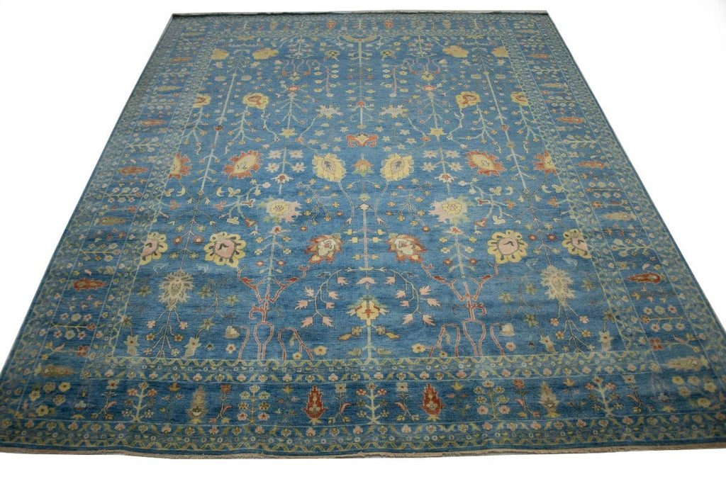 Blue Floral 12X15 Osh Chobi Oriental Rug