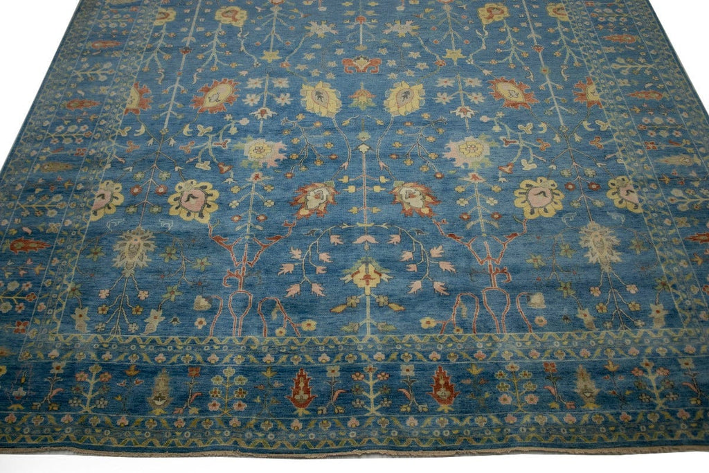 Blue Floral 12X15 Osh Chobi Oriental Rug