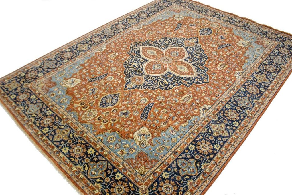 Rust Floral 10X14 Sarouk Goravan Heriz Oriental Rug