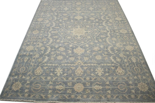 Slate Floral Transitional 9X12 Oriental Rug