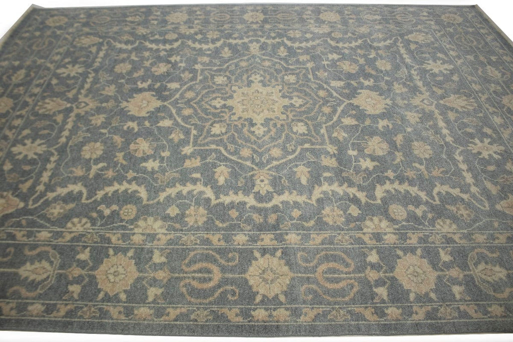 Slate Floral Transitional 9X12 Oriental Rug