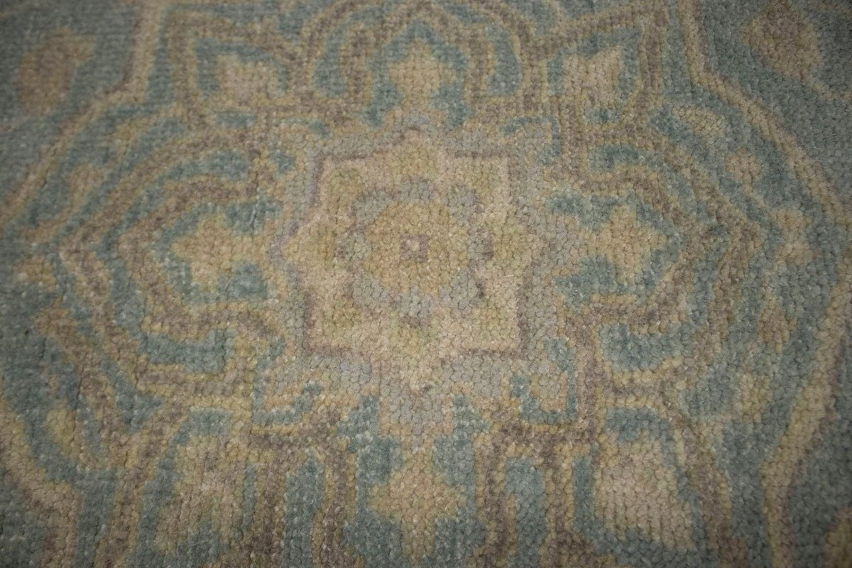 Teal Floral Transitional 5X8 Oriental Rug