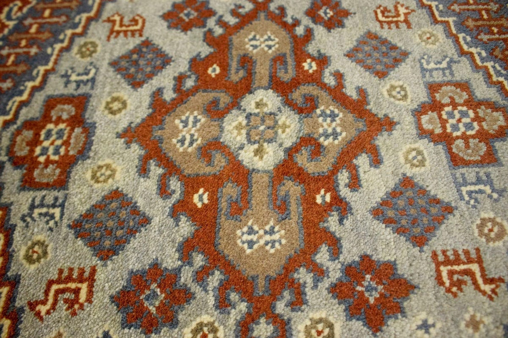 Orange-red Tribal 6X9 Indo-Viss Oriental Rug