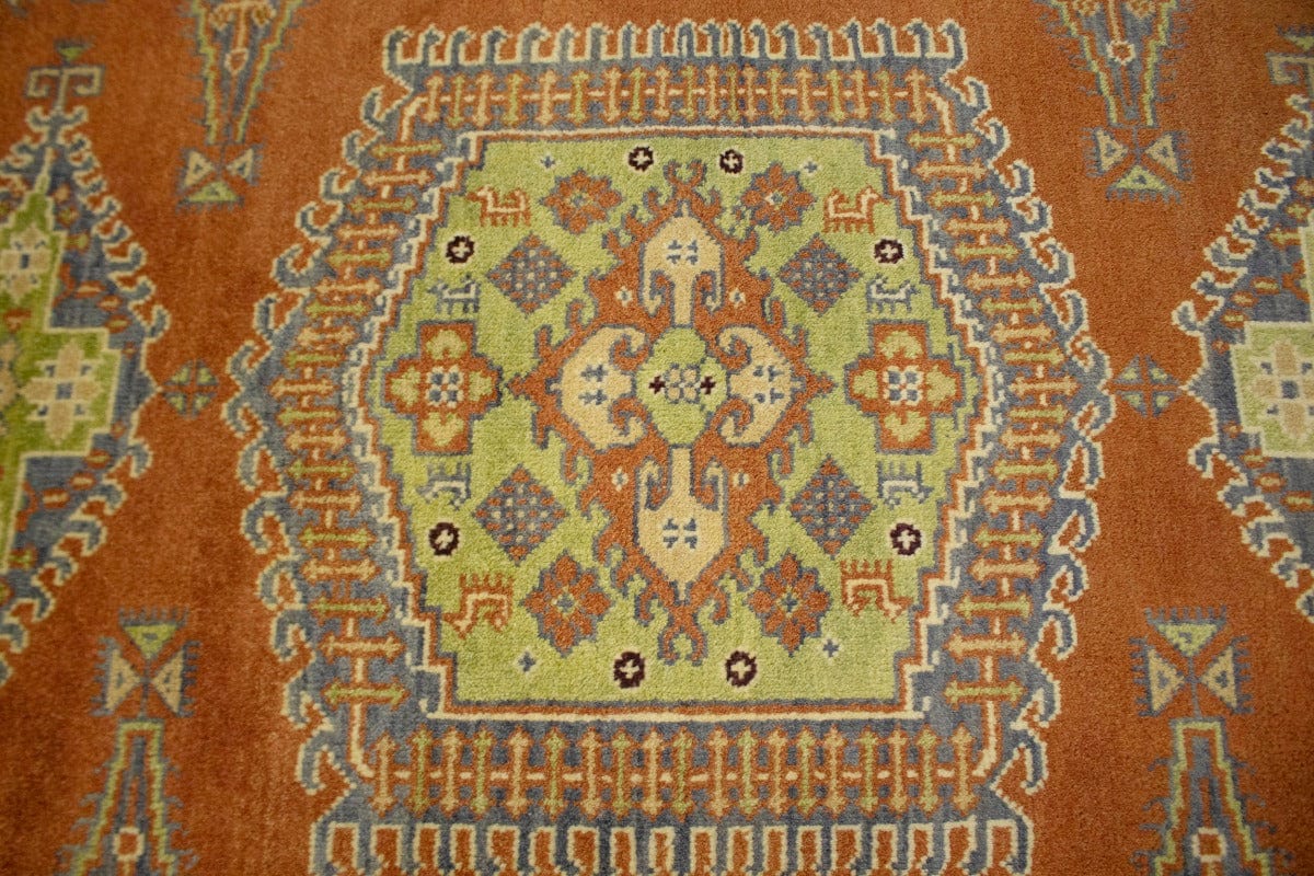 Orange Tribal 6X9 Indo-Viss Oriental Rug