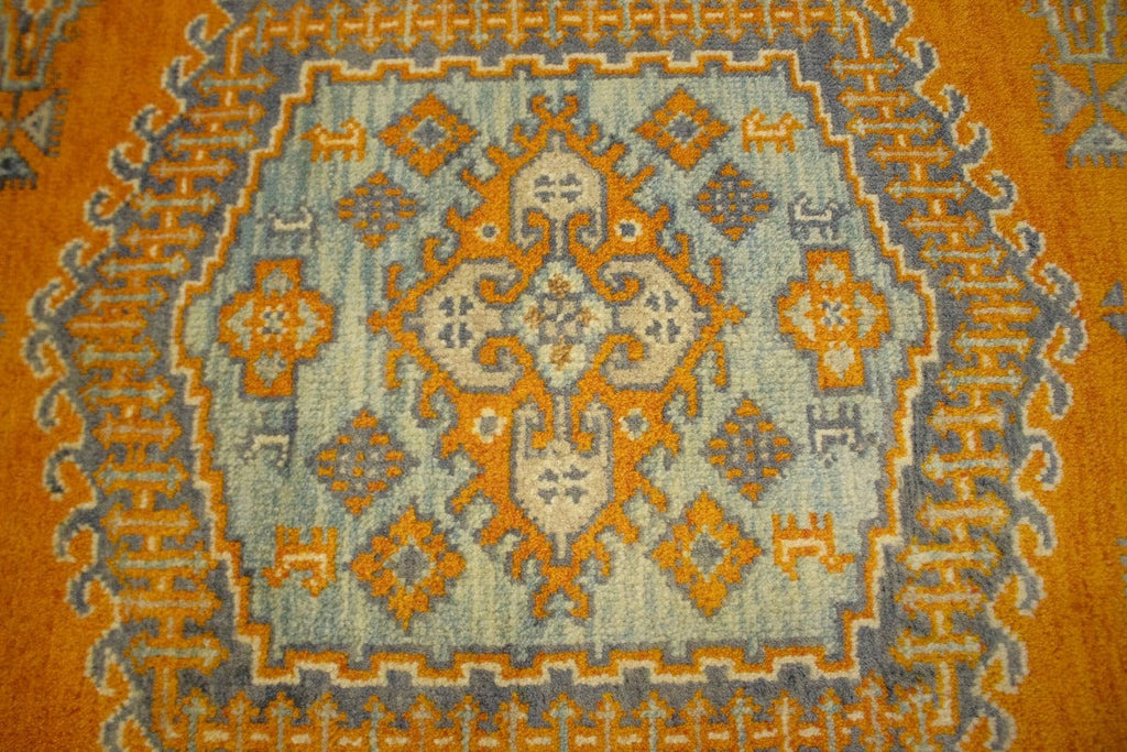 Orange Tribal 5X8 Indo-Viss Oriental Rug