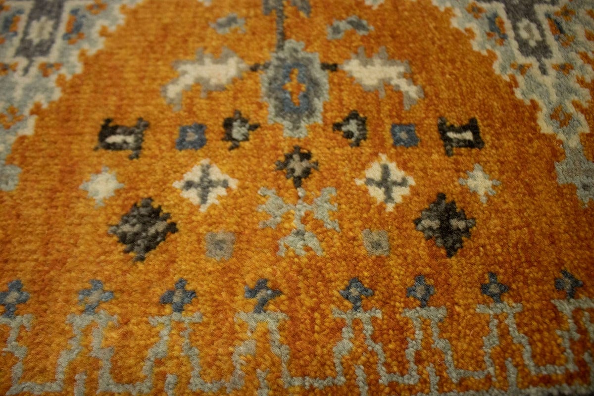 Orange Tribal 3X8 Indo-Viss Oriental Runner Rug