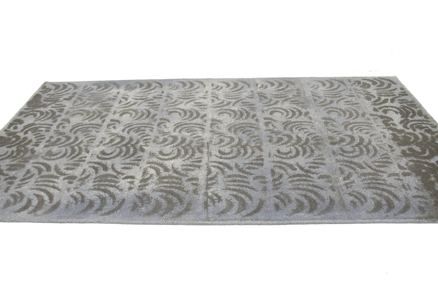 Abstract Gray & Brown 5X8 Modern Oriental Rug
