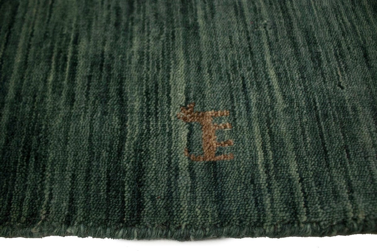 Solid Hunter Green 3X12 Oriental Modern Runner Rug