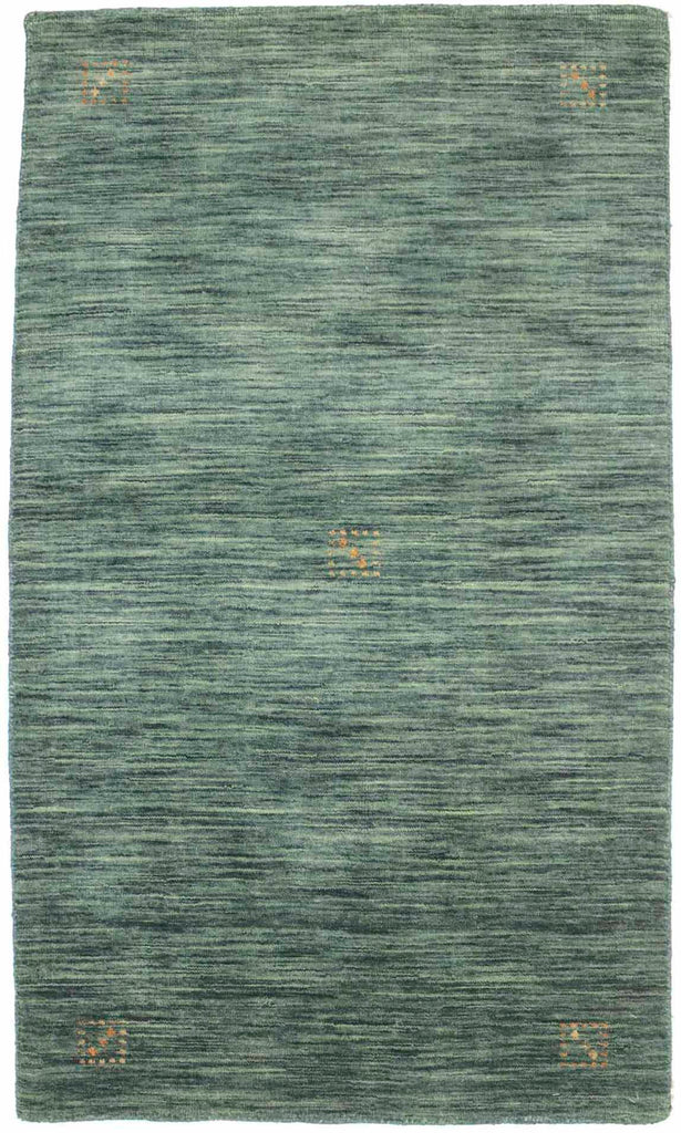 Solid Hunter Green 3X5 Oriental Modern Rug