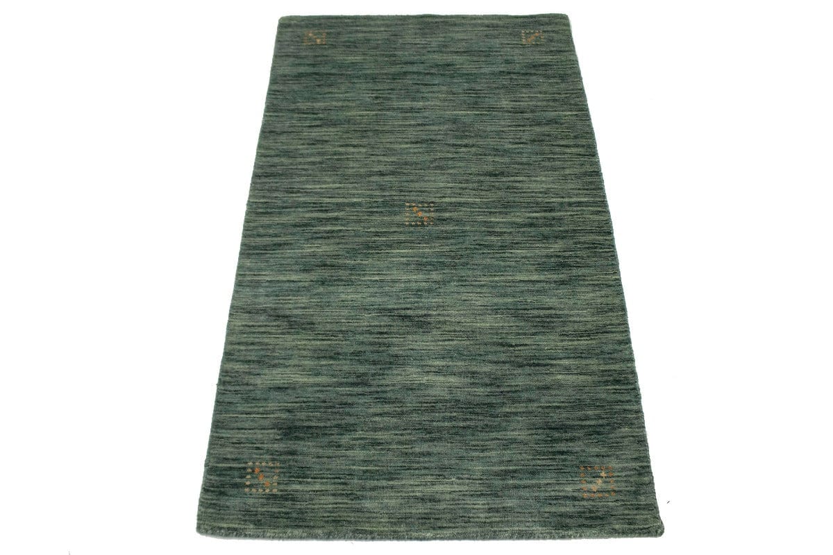 Solid Hunter Green 3X5 Oriental Modern Rug