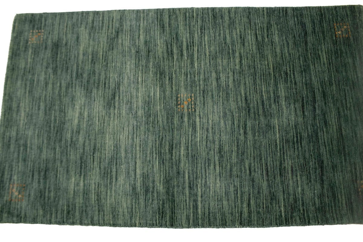 Solid Hunter Green 3X5 Oriental Modern Rug