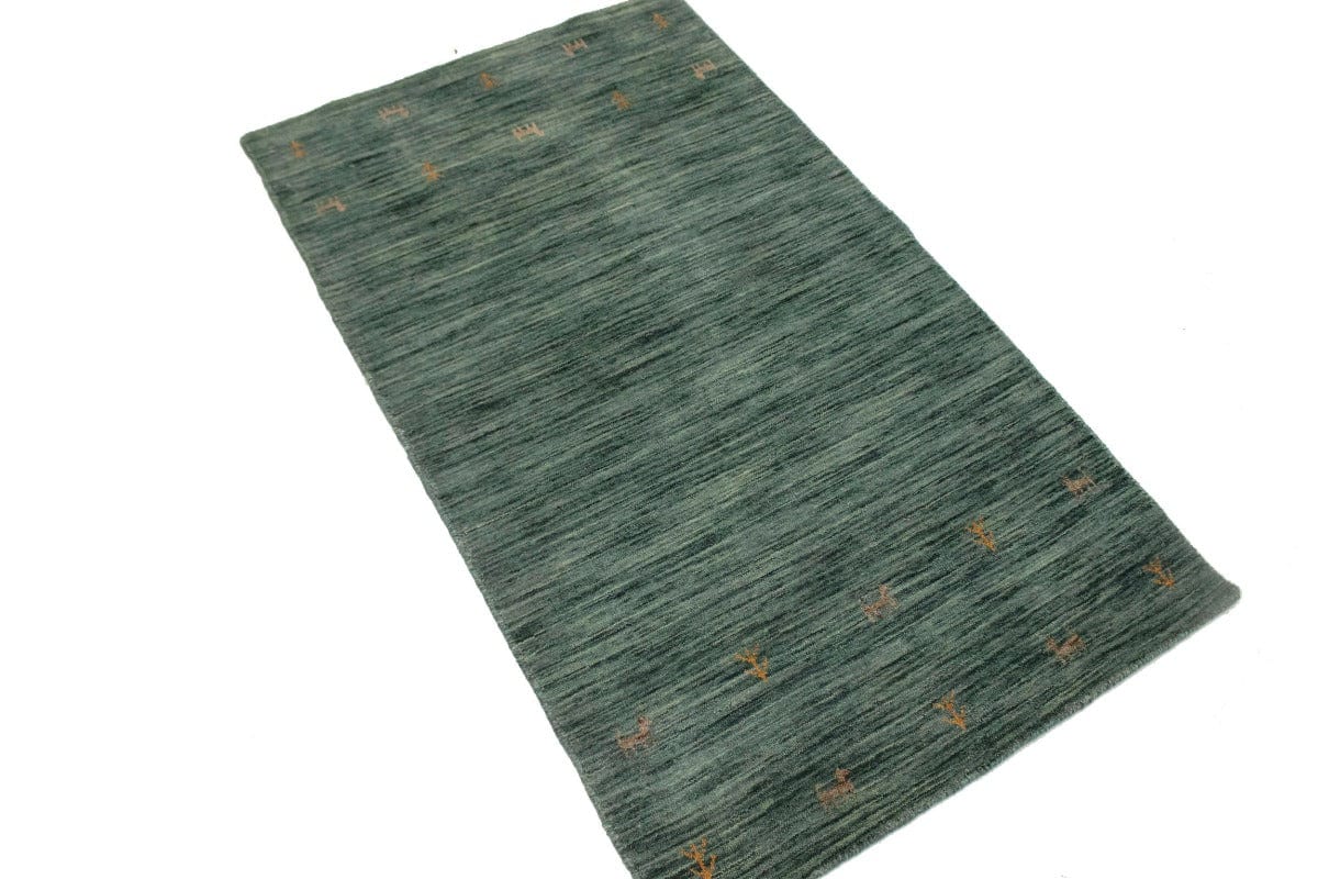 Solid Hunter Green 3X5 Oriental Modern Rug