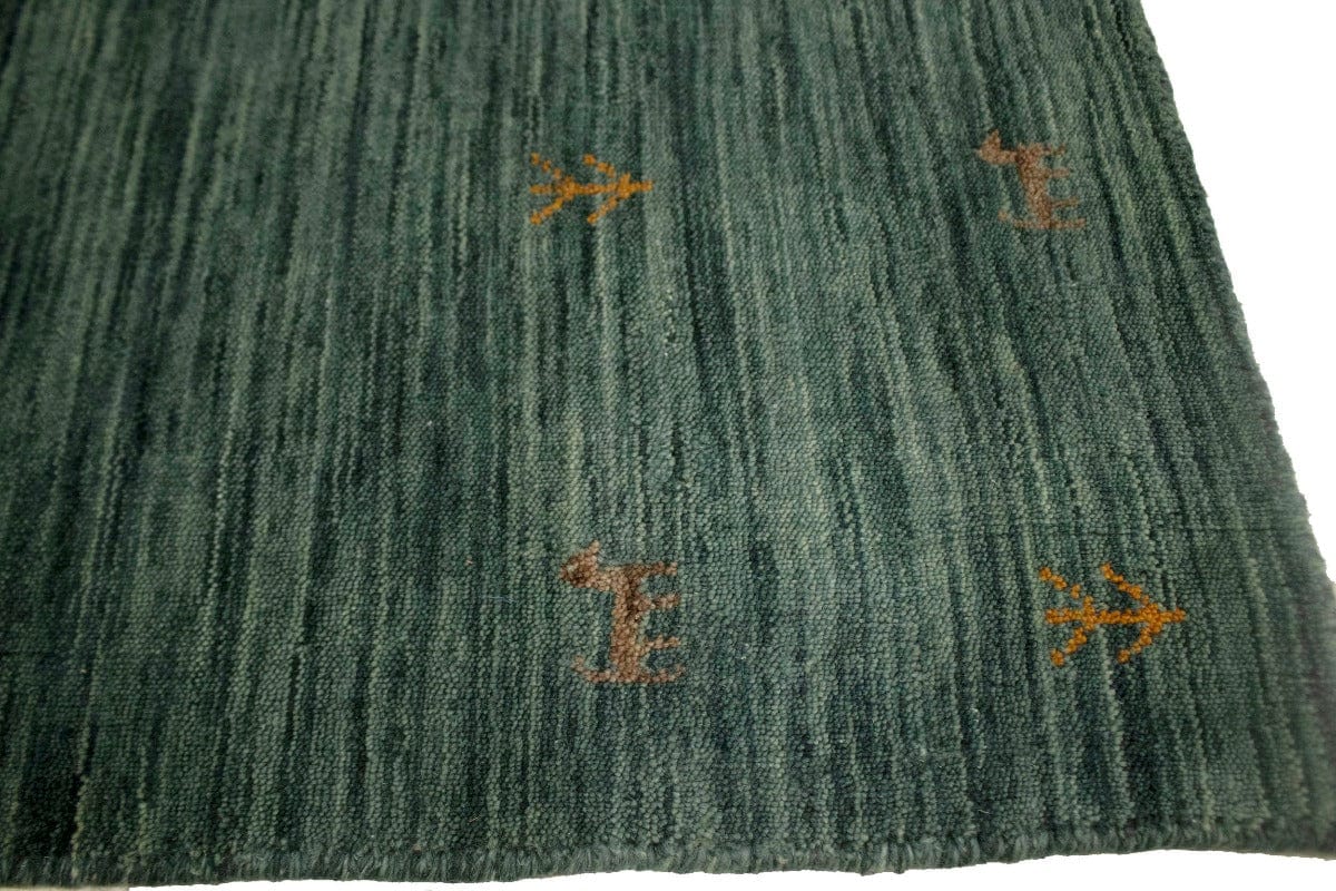 Solid Hunter Green 3X5 Oriental Modern Rug