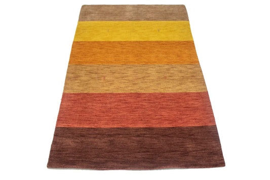 Multicolored Stripes 5X8 Oriental Modern Rug