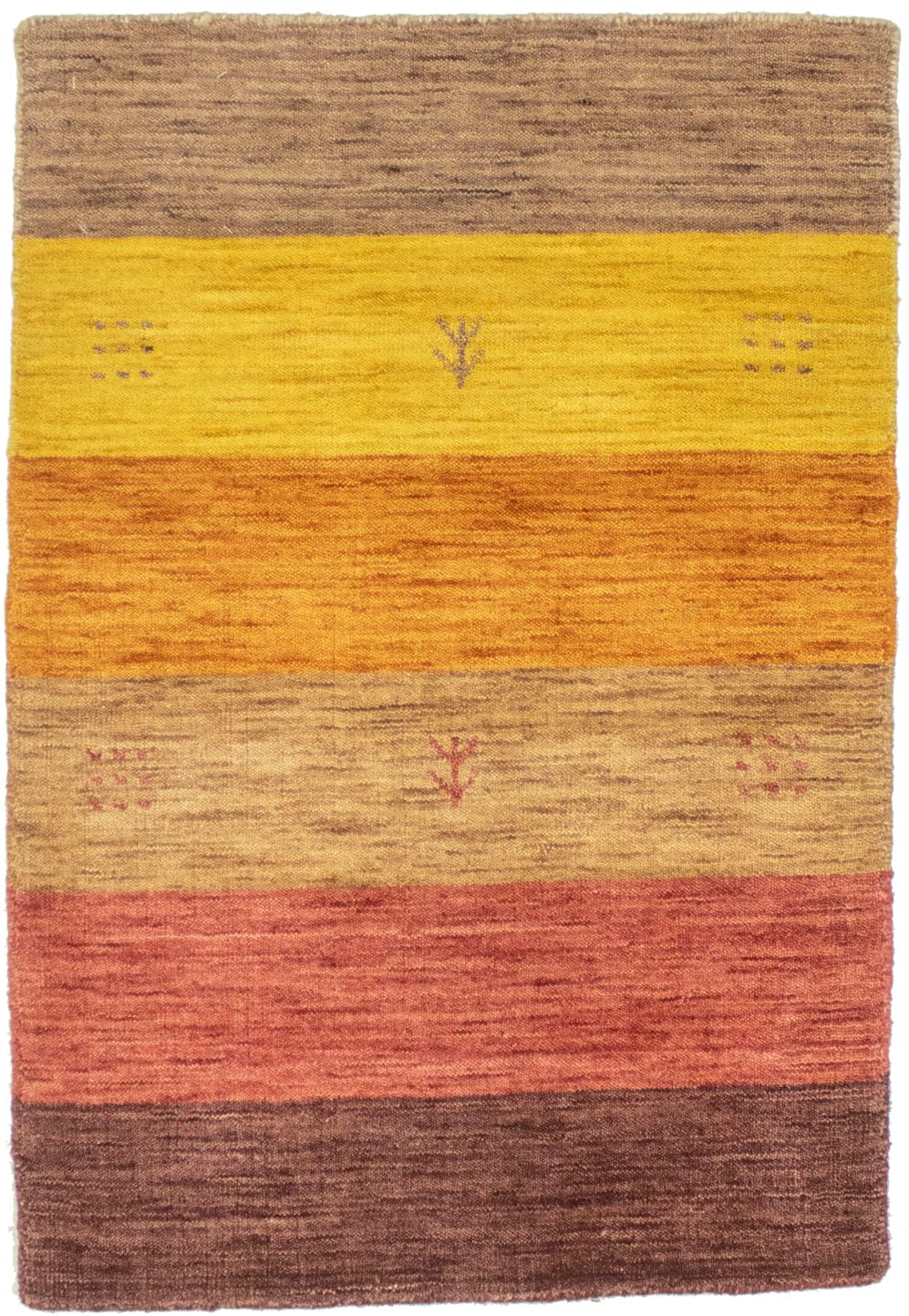 Multicolored Stripes 2X3 Oriental Modern Rug